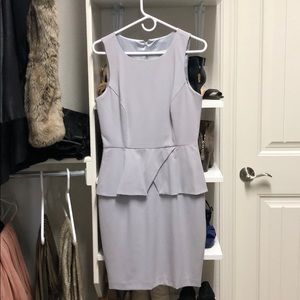 Gray peplum dress